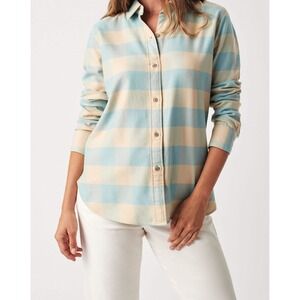 Faherty Classic Flannel Buffalo Check Shirt Organic Cotton Coastal Fall Layering